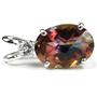 925 Sterling Silver Pendant, Twilight Fire Topaz, SP085