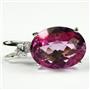 925 Sterling Silver Pendant, Pure Pink Topaz, SP085