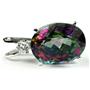 925 Sterling Silver Pendant, Mystic Fire Topaz, SP085