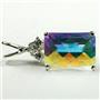 925 Sterling Silver Pendant, Mercury Mist Topaz, SP042