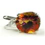 925 Sterling Silver Pendant, Twilight Fire Topaz, SP020