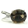 925 Sterling Silver Pendant, Smoky Quartz, SP020