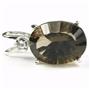 925 Sterling Silver Pendant, Smoky Quartz, SP018