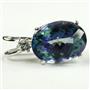 925 Sterling Silver Pendant, Neptune Garden Topaz, SP018