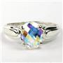 SR058, Mercury Mist Topaz, 925 Sterling Silver Ring