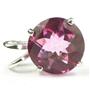 SP089, Pure Pink Topaz 925 Sterling Silver Pendant