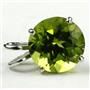 SP089, Peridot 925 Sterling Silver Pendant