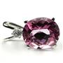 925 Sterling Silver Pendant, Pure Pink Topaz, SP022
