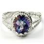 Mystic Fire Topaz, 925 Sterling Silver Ring, SR070