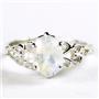 SR302, Rainbow Moonstone, 925 Sterling Silver Ring
