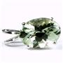 925 Sterling Silver Pendant, Green Amethyst (Prasiolite), SP040