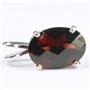 925 Sterling Silver Pendant, Mozambique Garnet, SP006
