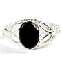 SR137, Black Onyx, 925 Sterling Silver Ring