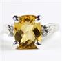 SR221, Citrine, 925 Sterling Silver Ring