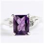 SR221, Amethyst, 925 Sterling Silver Ring