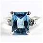 SR221, Swiss Blue Topaz, 925 Sterling Silver Ring