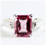 SR221, Pure Pink Topaz, 925 Sterling Silver Ring