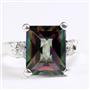 SR221, Mystic Fire Topaz, 925 Sterling Silver Ring