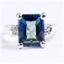 SR221, Neptune Garden Topaz, 925 Sterling Silver Ring