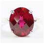 Created Ruby, 925 Sterling Silver Ladies Ring, SR055