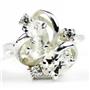 SR016, Silver Topaz, 925 Sterling Silver Ladies Ring