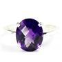 Sterling Silver Ladies Ring, Amethyst, SR055