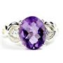SR243, Amethyst, 925 Sterling Silver  Ladies Ring
