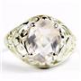 Rose Quartz,925 Sterling Silver Ladies Ring, SR004