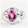 Pure Pink Topaz, 925 Sterling Silver Ring, SR111