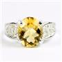 Citrine, 925 Sterling Silver Ladies Ring, SR369