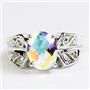 Mercury Mist Topaz, 925 Sterling Silver Ladies Ring, SR281
