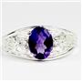 SR306, Amethyst, 925 925 Sterling Silver Ladies Ring