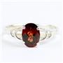 SR300, Mozambique Garnets, 925 Sterling Silver Ladies Ring