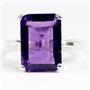 SR189, Amethyst, 925 Sterling Silver Ladies Ring