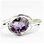 SR186, Amethyst, 925 Sterling Silver Ring