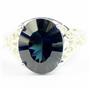 London Blue Topaz (concave cut), 925 Sterling Silver Ladies Ring, SR057