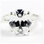 Silver Topaz, 925 Sterling Silver Ladies Ring, SR055