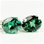 925 Sterling Silver Leverback Earrings, Russian Nanocrystal Emerald, SE107