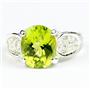 Peridot, 925 Sterling Silver Ladies Ring, SR369
