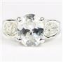Cubic Zirconia, 925 Sterling Silver Ladies Ring, SR369