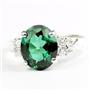 Russian Nanocrystal Emerald, 925 Sterling Silver Ring, SR123