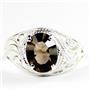 Smoky Quartz, 925 Sterling Silver Ladies Ring, SR083