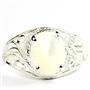 Mother of Pearl,  925 Sterling Silver Ladies Ring, SR083