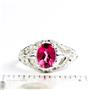 Pure Pink Topaz, 925 Sterling Silver Ladies Ring, SR113