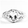 Silver Topaz,  925 Sterling Silver Ladies Ring, SR113