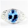 Swiss Blue Topaz, 925 Sterling Silver Ladies Ring, SR083
