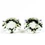 925 Sterling Silver Post Earrings, Green Amethyst, SE202