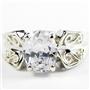Cubic Zirconia, 925 Sterling Silver Ladies Ring, SR281