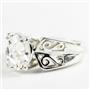 Silver Topaz, 925 Sterling Silver Ladies Ring, SR281
