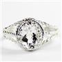 Silver Topaz,  925 Sterling Silver Ladies Ring, SR070